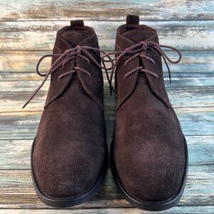 Chukka Boot Mens 10 Brown Suede Lace Up Ankle Desert Combat Bootie Dress Formal
